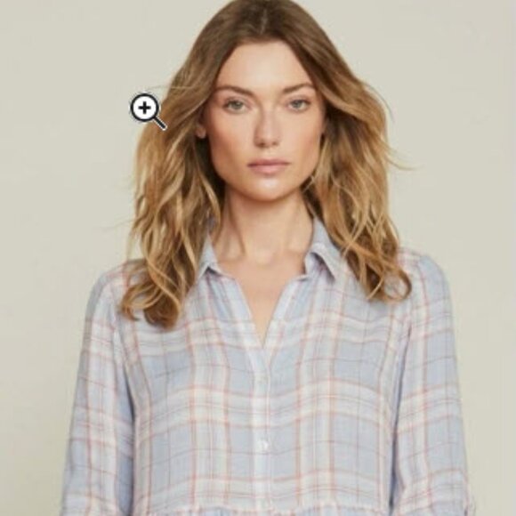 Veronica Beard Jemila Vapor Multi Plaid Shirt Dress - Picture 2 of 5